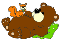 Gifs animados: ardilla y oso