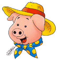 Gifs animados: cerdo granjero